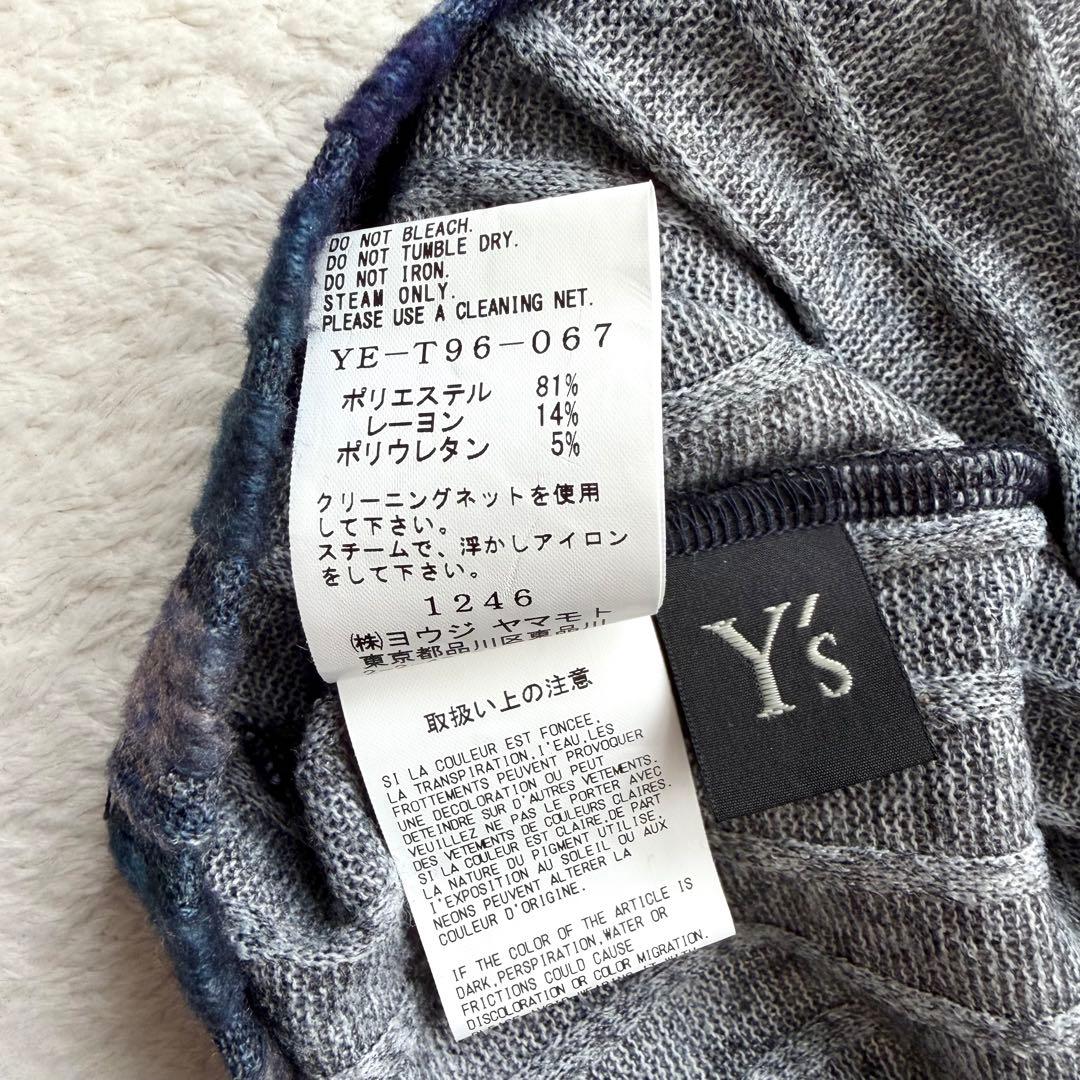Y's ワイズ ヨウジヤマモト チェック柄 タートルネック ニット トップス