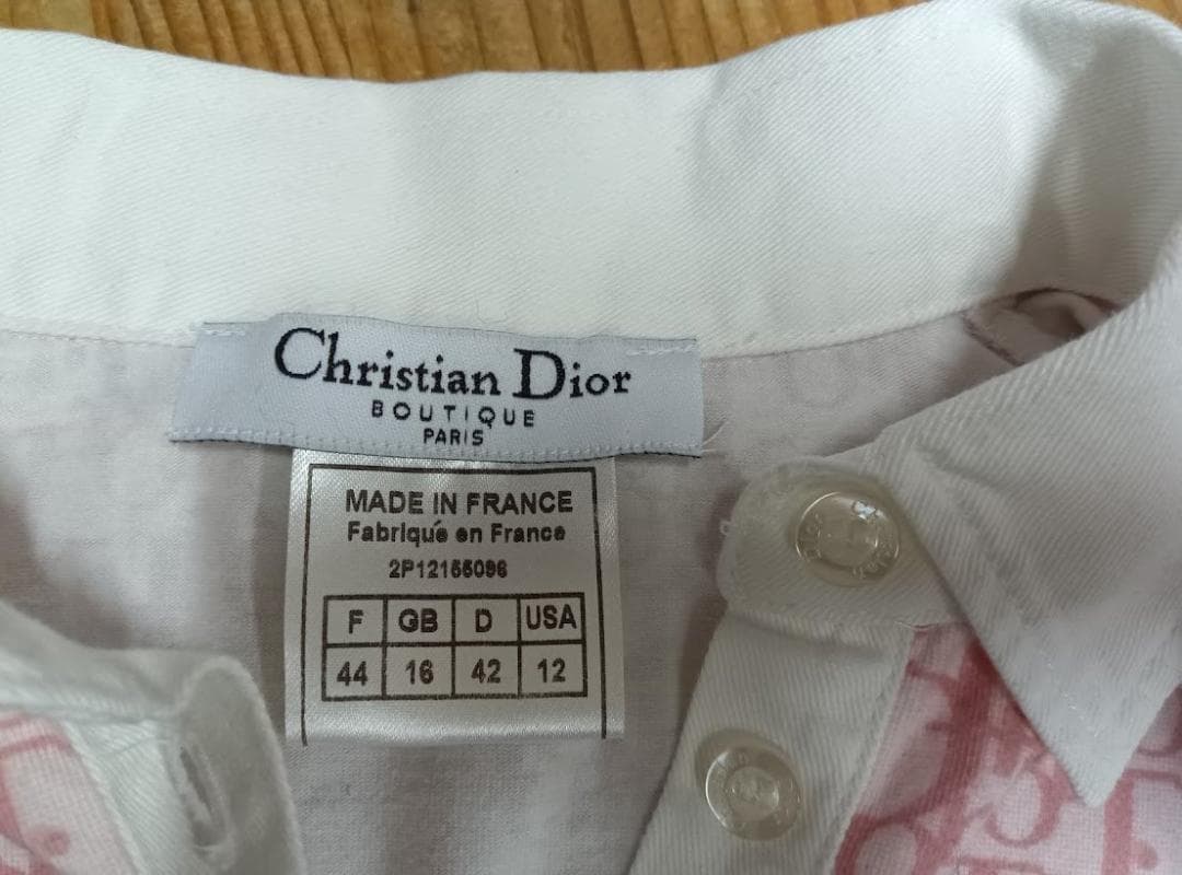 Christian Dior☆クリスチャンディオール トロッター柄 半袖シャツ