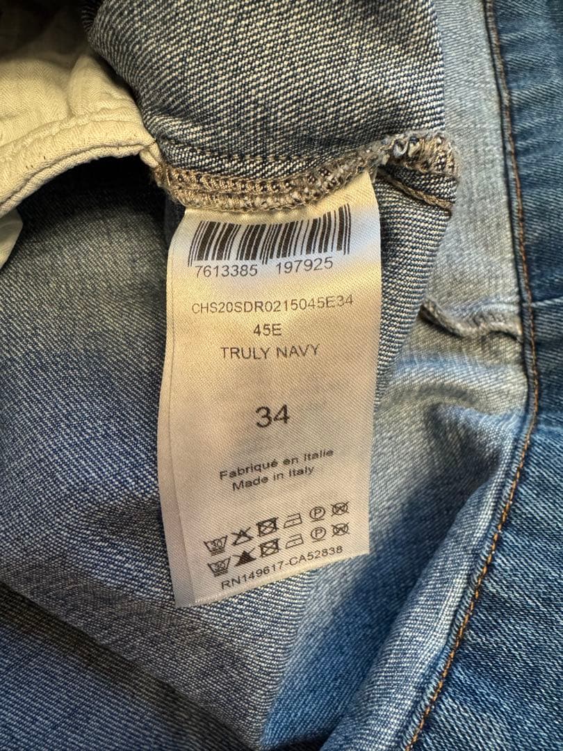 See by Chloe デニム　ワンピース　スカラップ　パフスリーブ　34