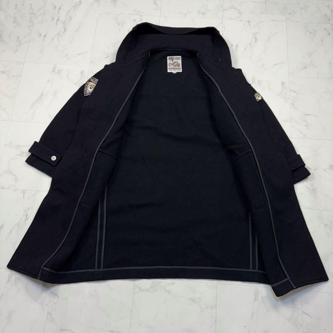 希少！キャプテンサンタ　ダッフルコート　フーデット　ワッペン　黒　トグルボタン