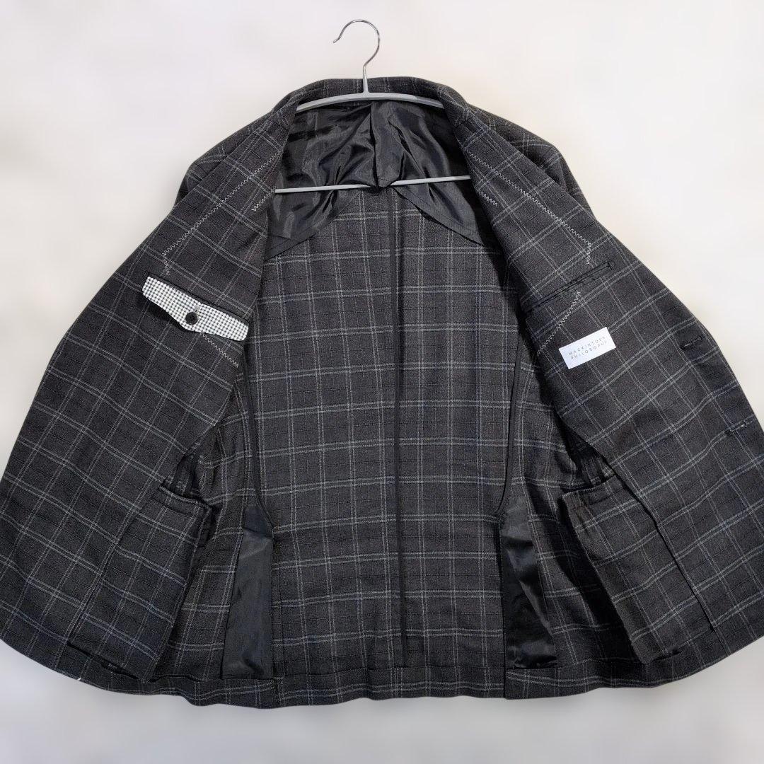 マッキントッシュフィロソフィー トロッター グレー チェック 38R 美品