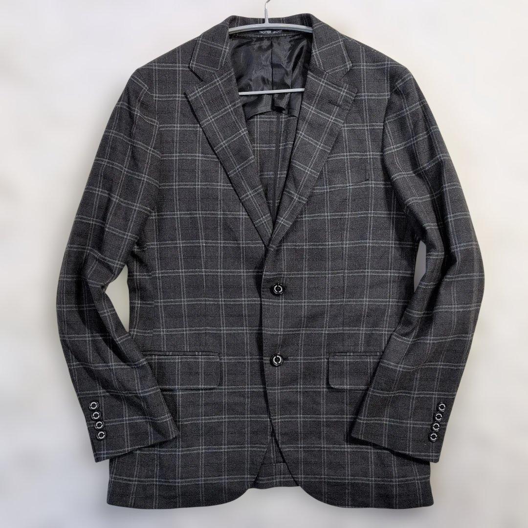 マッキントッシュフィロソフィー トロッター グレー チェック 38R 美品
