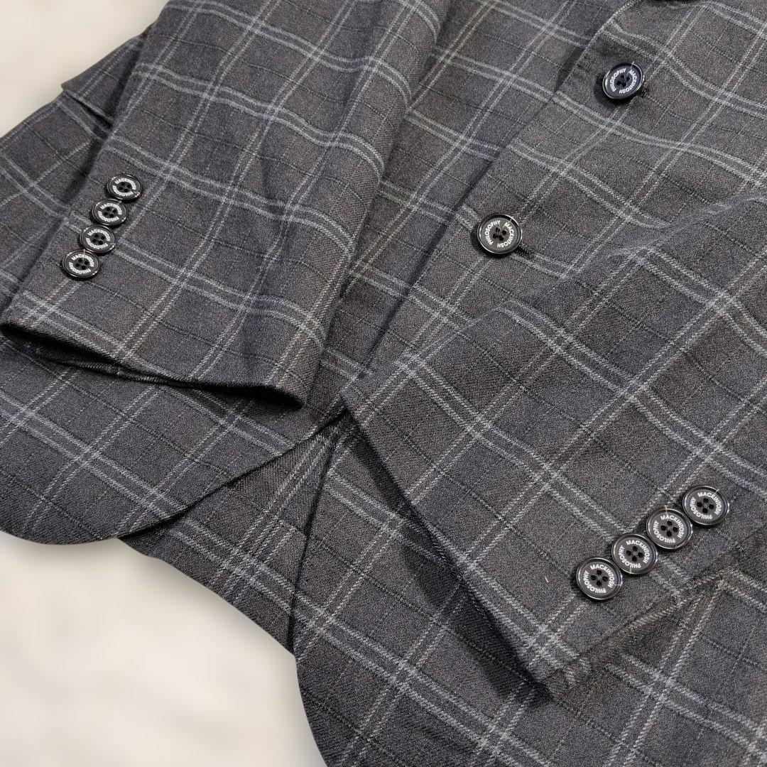 マッキントッシュフィロソフィー トロッター グレー チェック 38R 美品