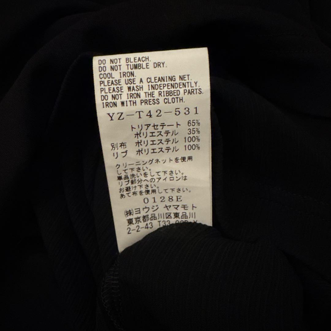 Y's YohjiYamamoto 片袖シアー アシンメトリーTシャツ Sサイズ