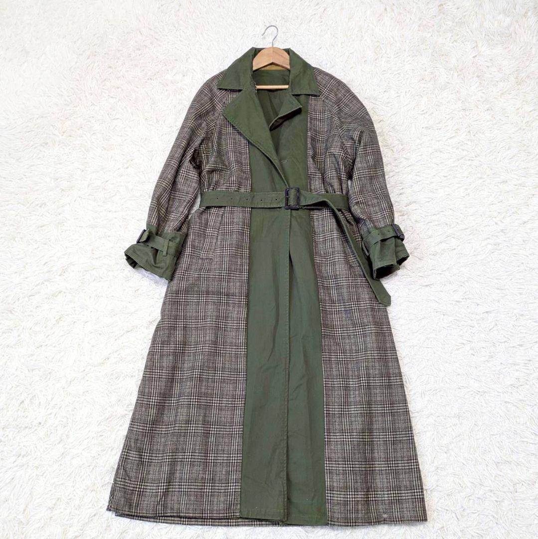 STUDIOUS別注 Ameri リバーシブル マキシ丈 トレンチコート 春秋冬