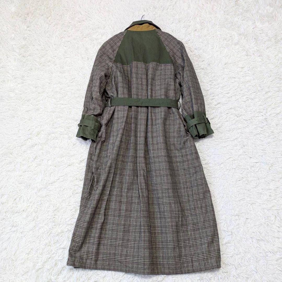 STUDIOUS別注 Ameri リバーシブル マキシ丈 トレンチコート 春秋冬