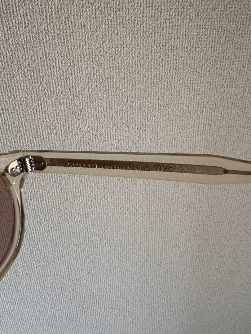値下げしてますMOSCOT LEMTOSH クリアゴールドフレーム サングラス