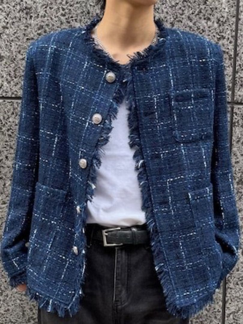 ALUDE ツイードジャケット　松島聡着用