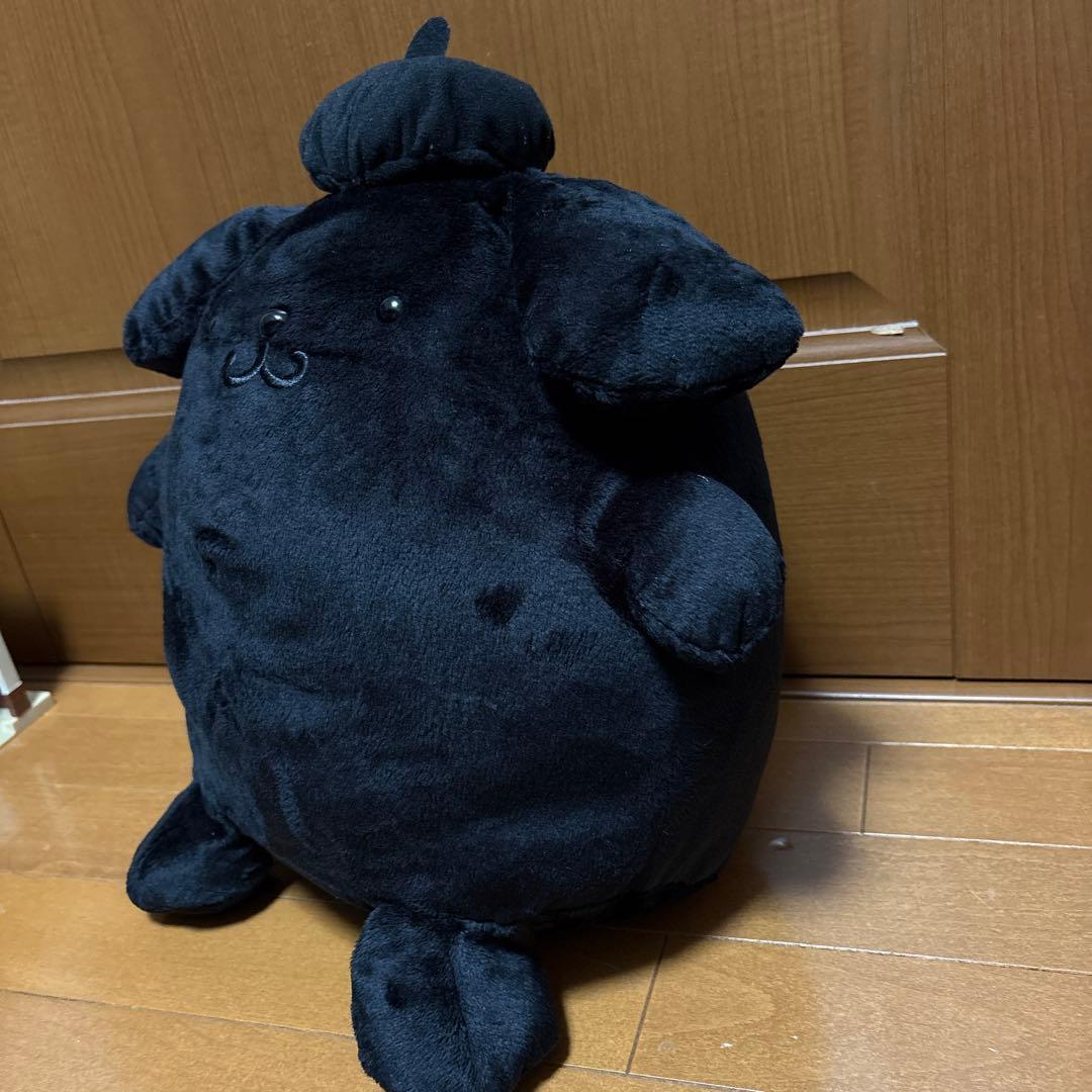 サンリオ　ポムポムプリン ぬいぐるみ　ブラック