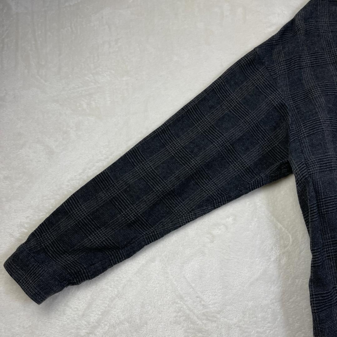 Plantation　グレンチェックスキッパーワンピース　グレー