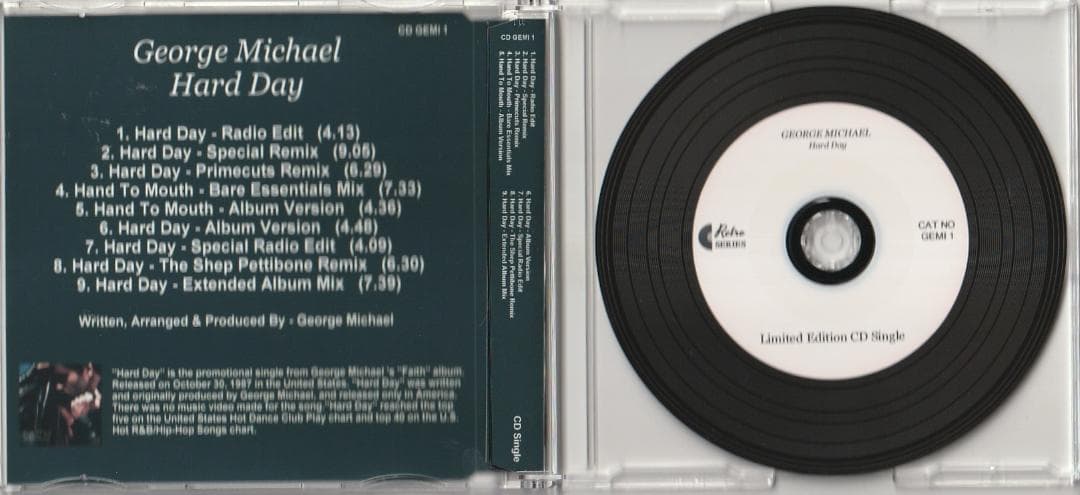 e Michael　Hard Day REMIXES　貴重 CD