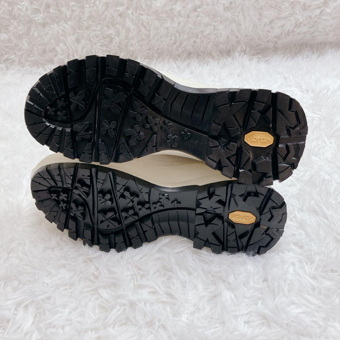 【未使用品】JIL SANDER サイドゴアブーツ 厚底 レザー ホワイト 35