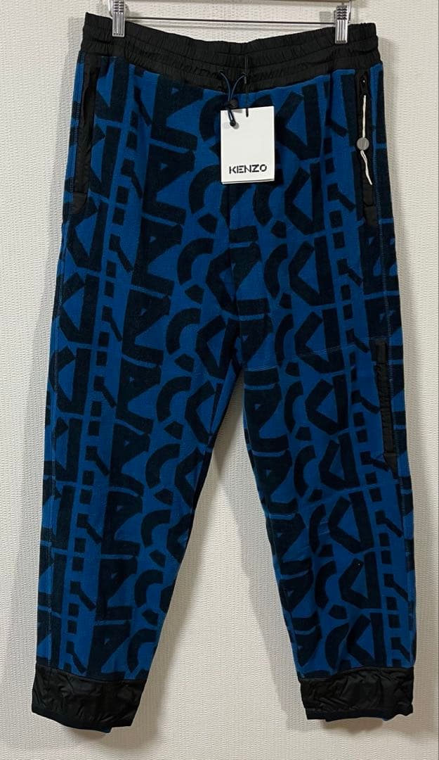 ケンゾー　KENZO　モノグラムプリントフリーストラックパンツ　Lサイズ　新品