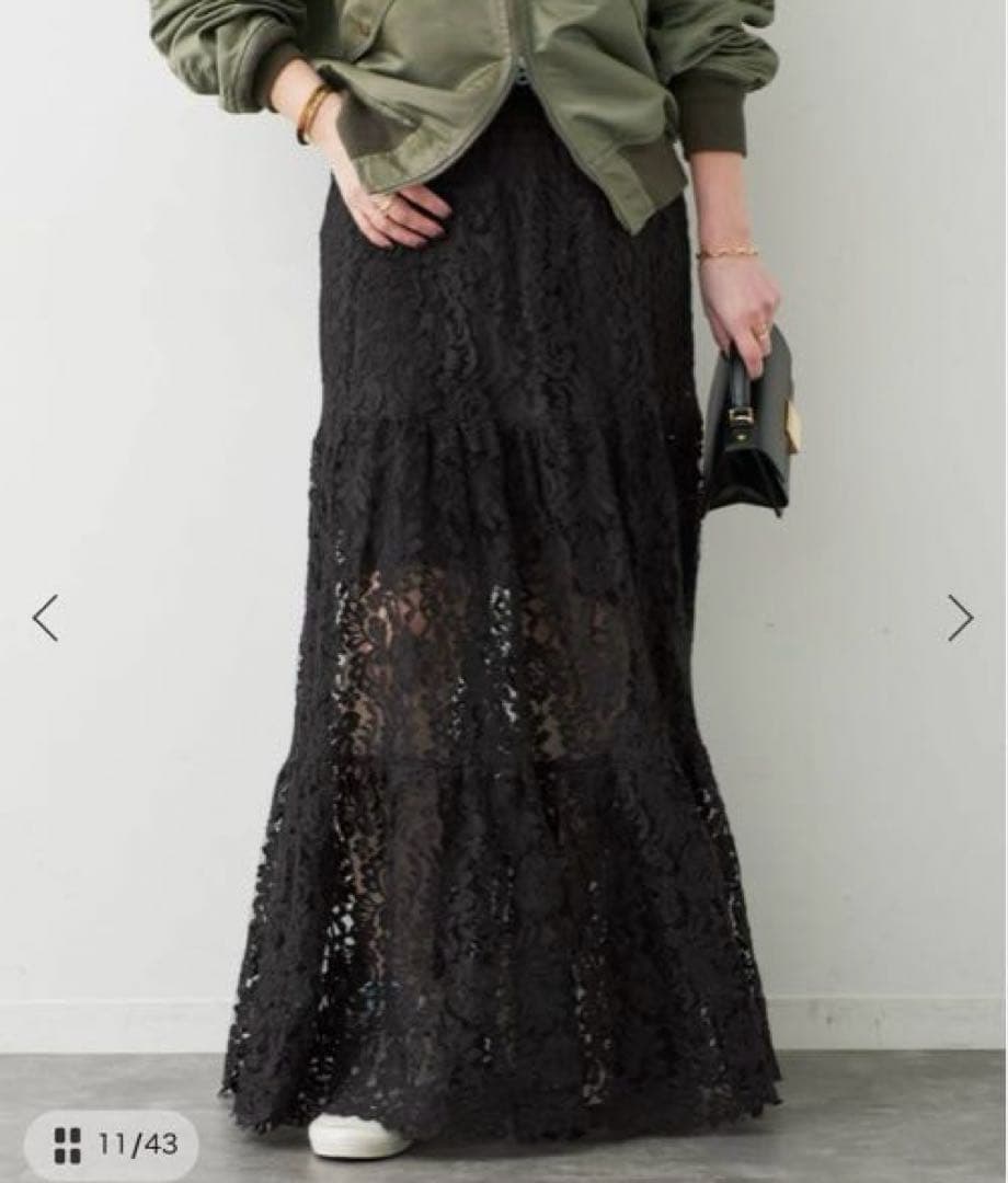 Deuxieme Classe★Lace Tiered スカート
