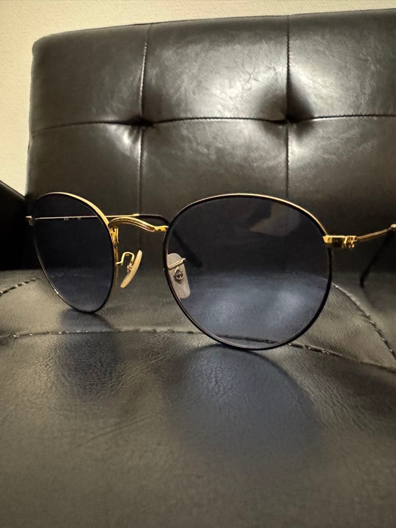 Ray-Ban レイバン　ラウンドサングラス　ブルーレンズ