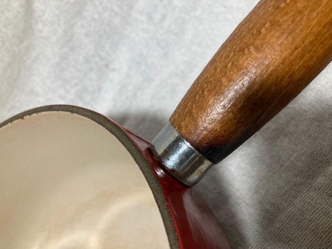 ル・クルーゼ　片手鍋　レッド　★直火専用