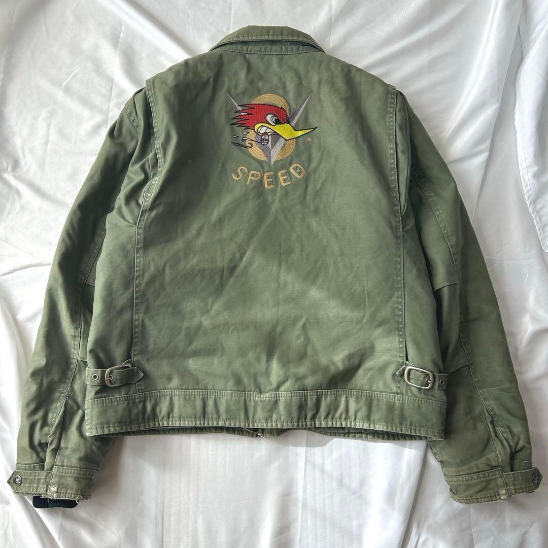 CLAY SMITH ワークジャケット メンズ XL バイカー 古着