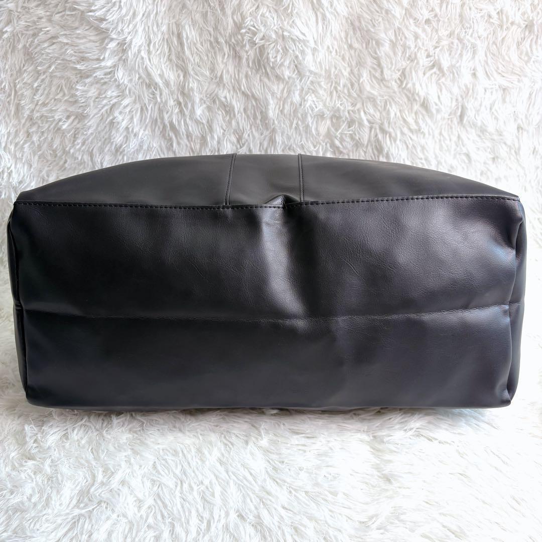 【美品】BEAMS ビジネストート バッグ ゴルフバッグ レザー ブラック A4
