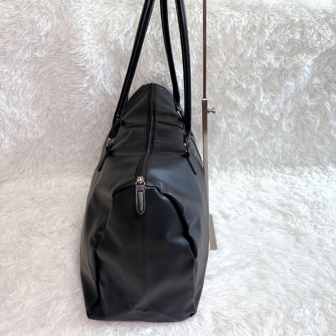 【美品】BEAMS ビジネストート バッグ ゴルフバッグ レザー ブラック A4