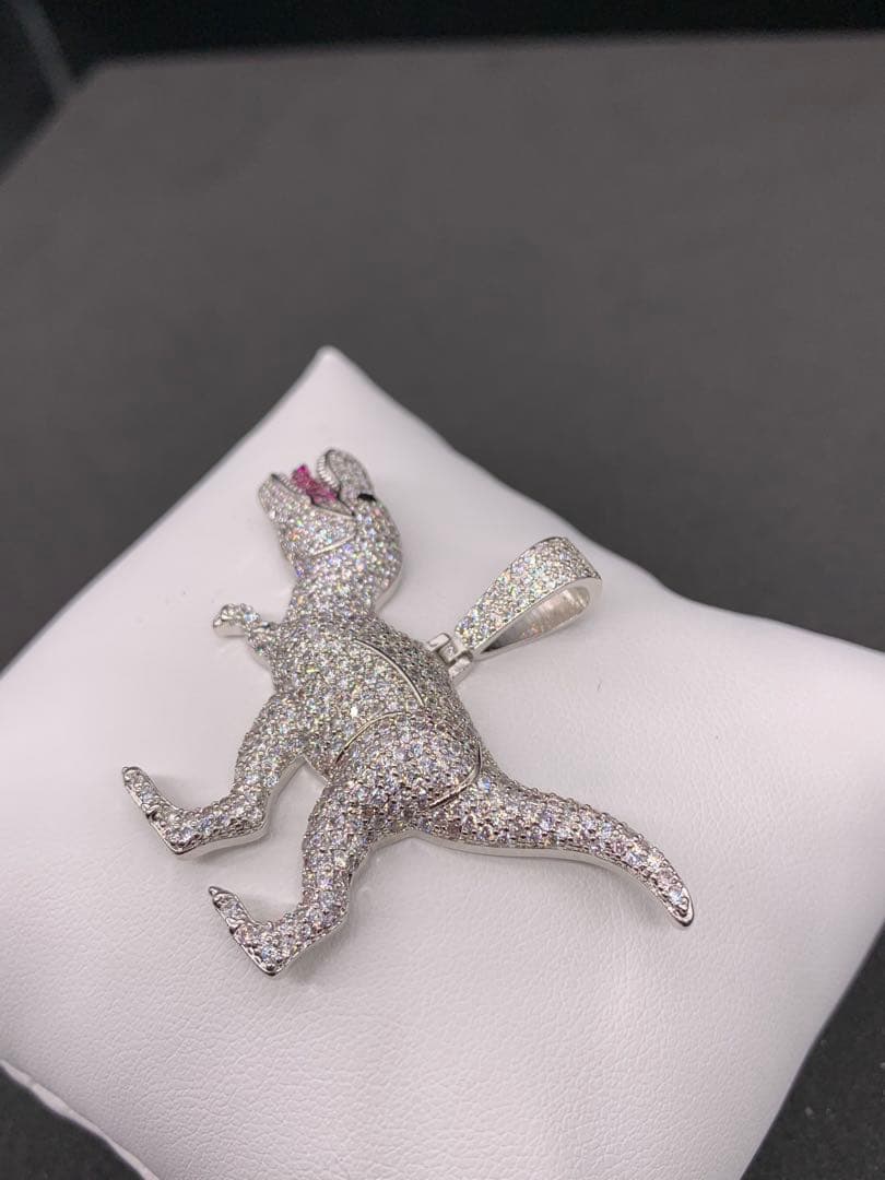 恐竜 ティラノサウルス T REX ジルコニア ブリンブリン ネックレス CZ