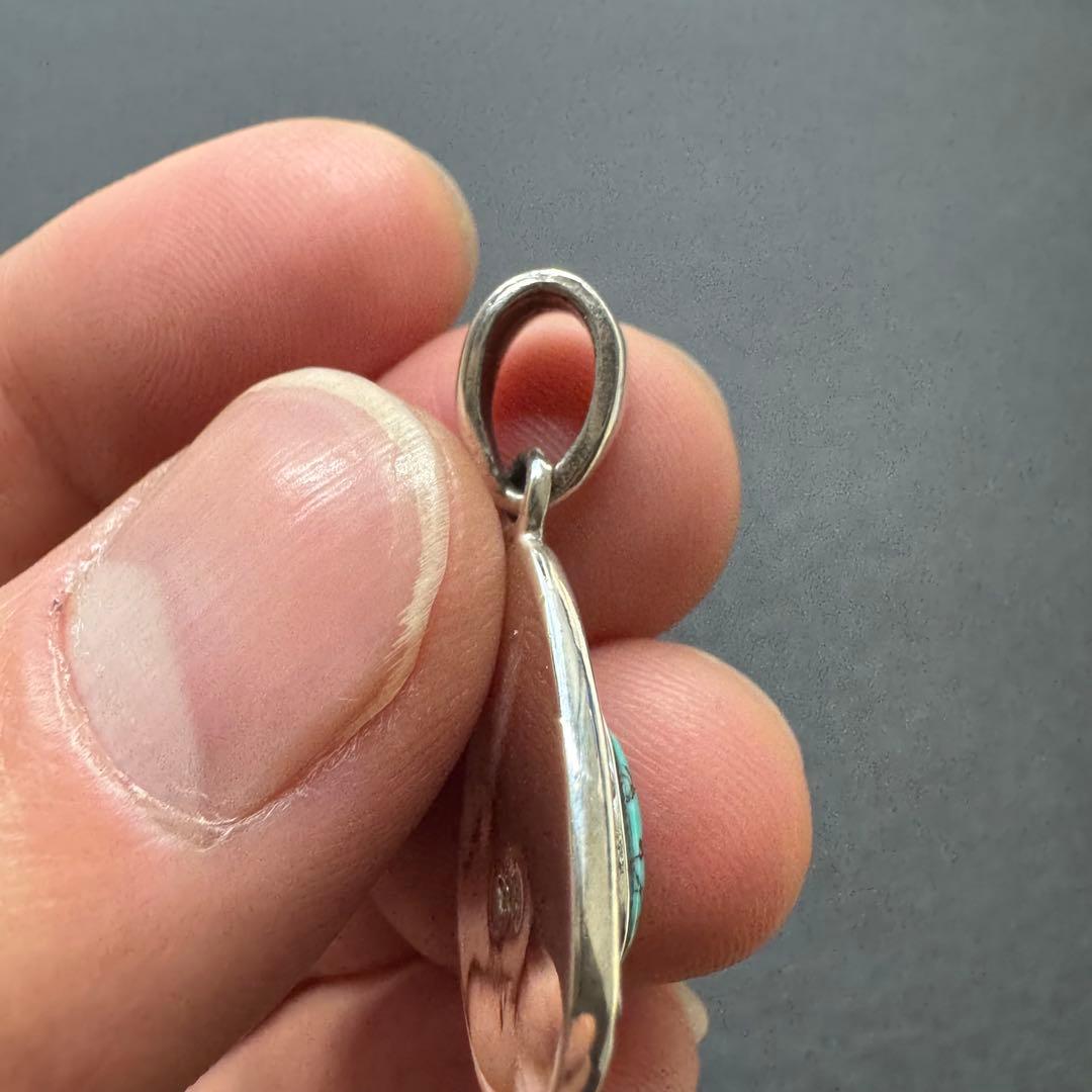 【silver925】ターコイズ ネックレストップ