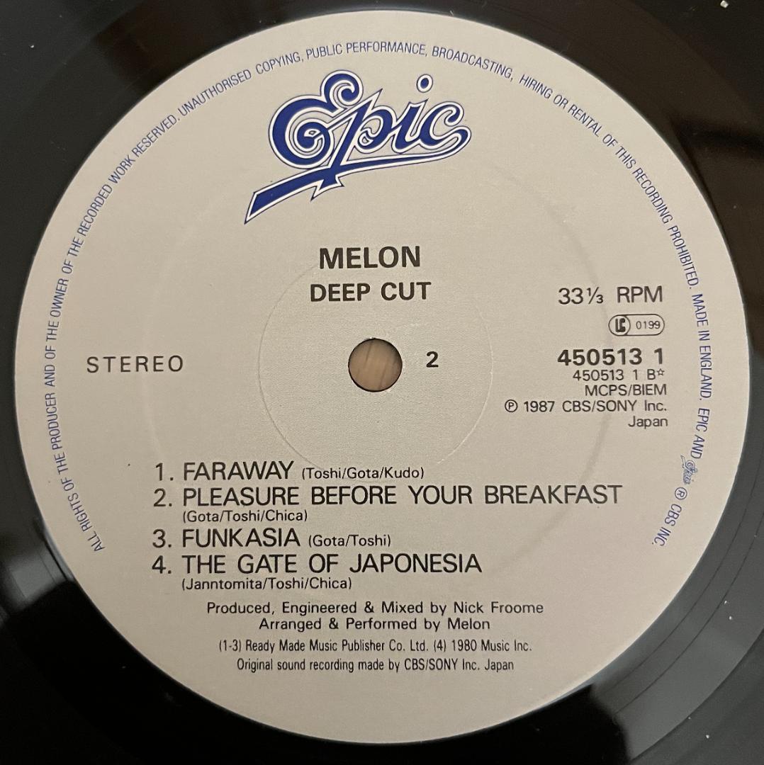 LP MELON DEEP CUT UK盤