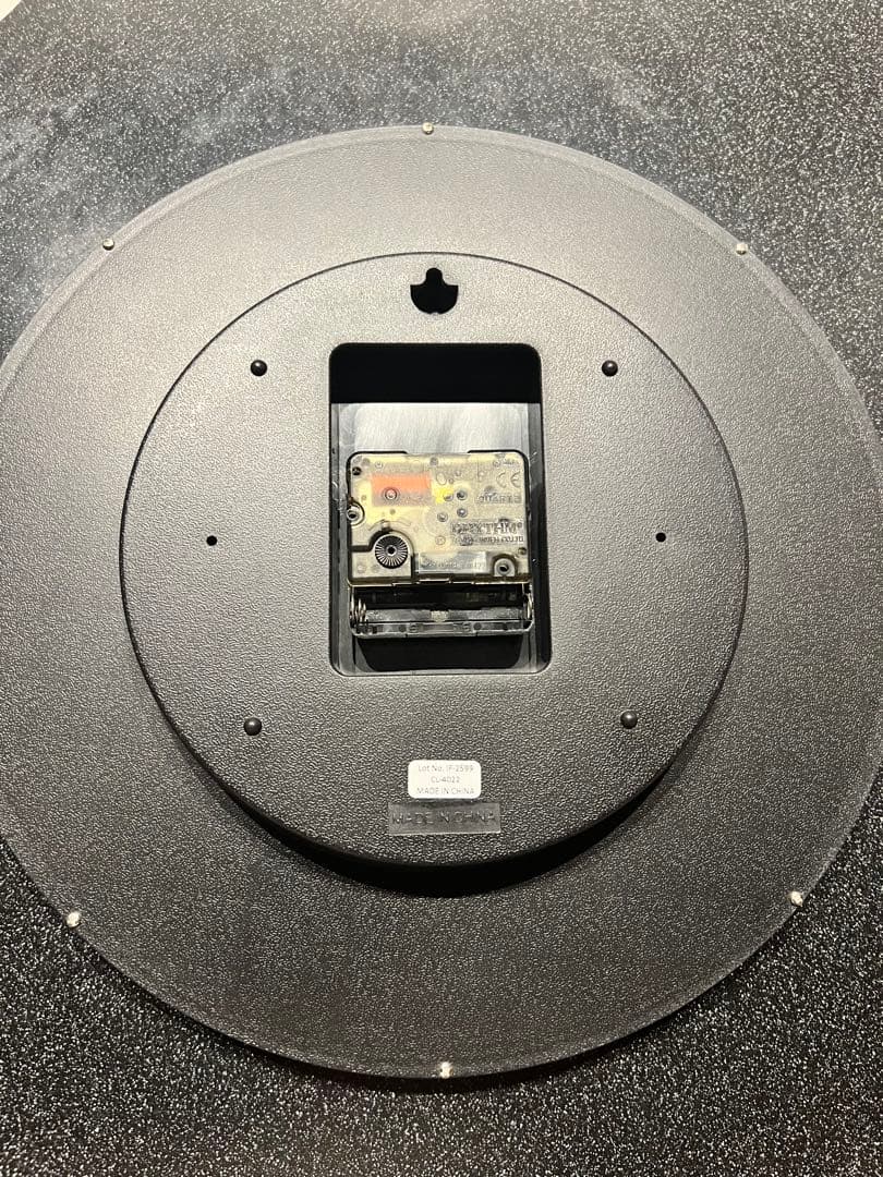 INTERFORM 掛け時計オンネラCL-4022BK スイープムーブメント