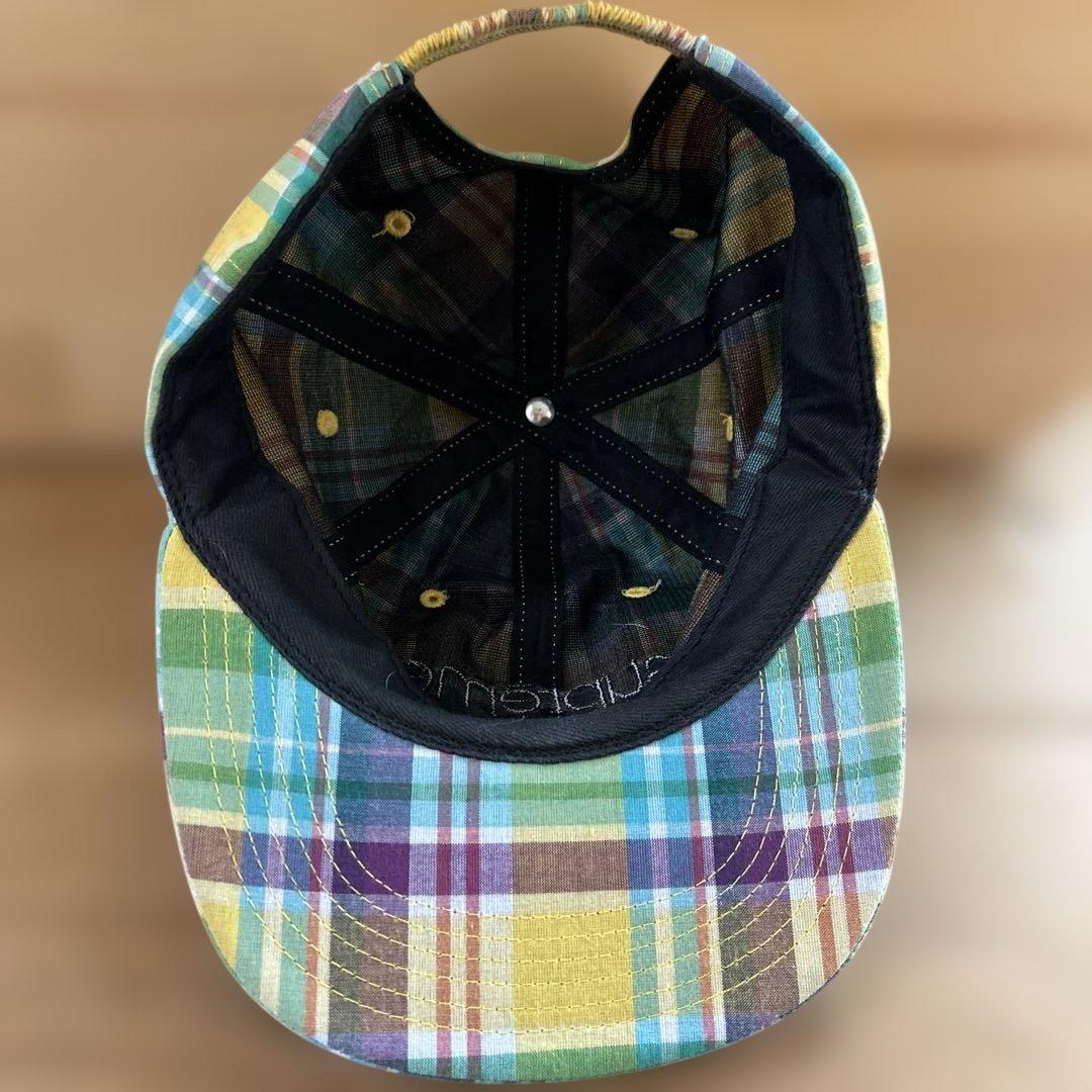 supremeキャップ　チェック柄