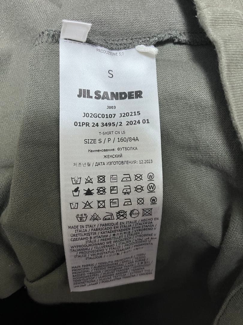 大人気アイテム✨ JIL SANDER ロゴ Tシャツ ロンT