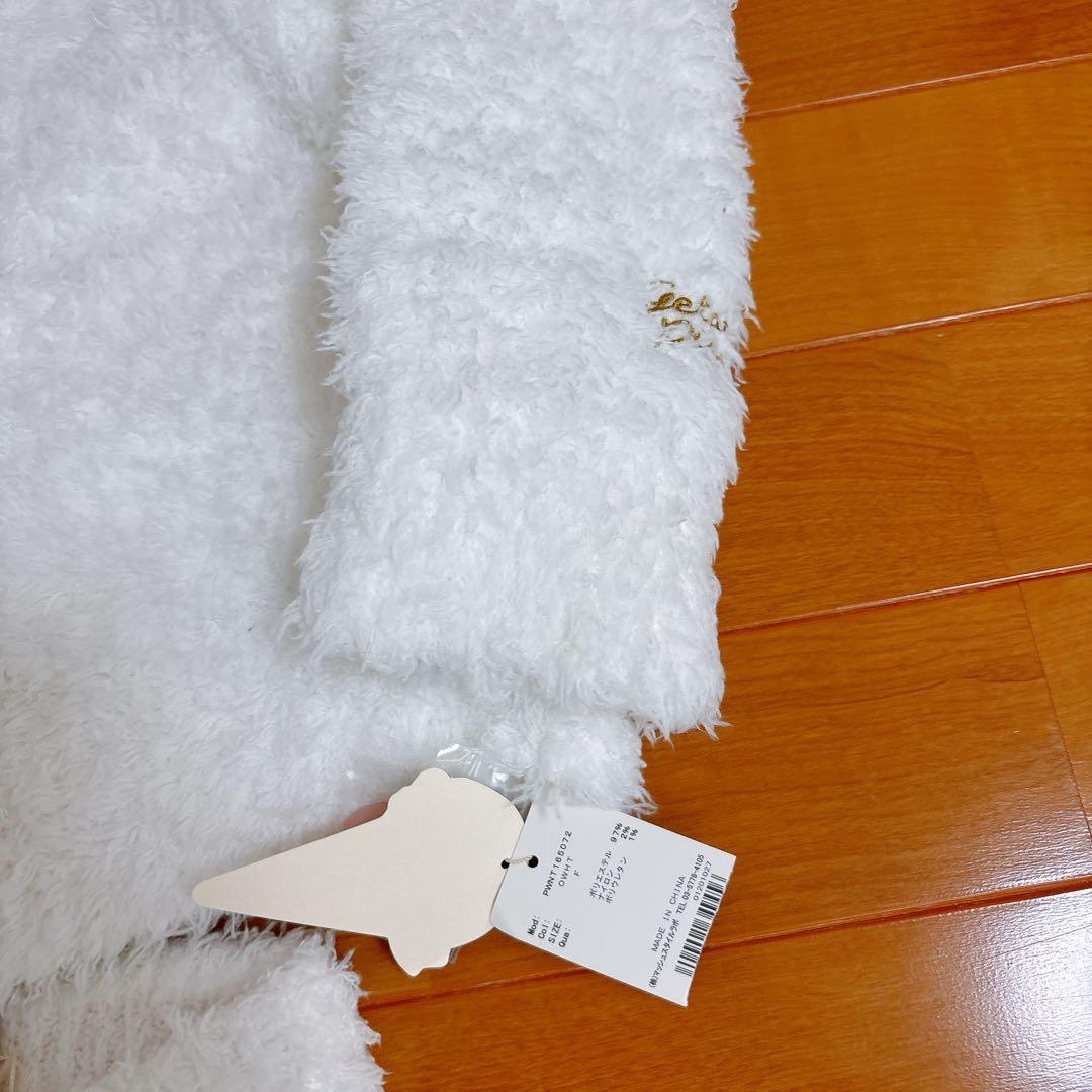 【新品】gelato qique ホワイト フワフワ ルームウェアセット