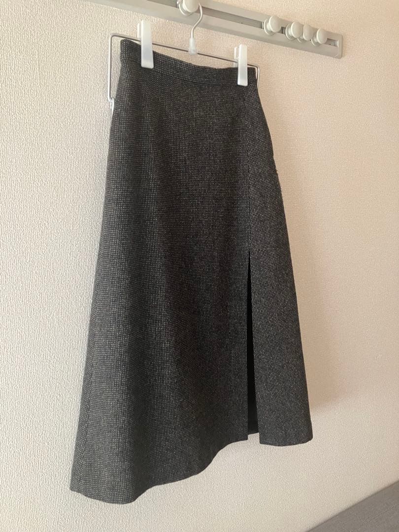 Auralee スリット入りツイードスカート22AWサイズ0