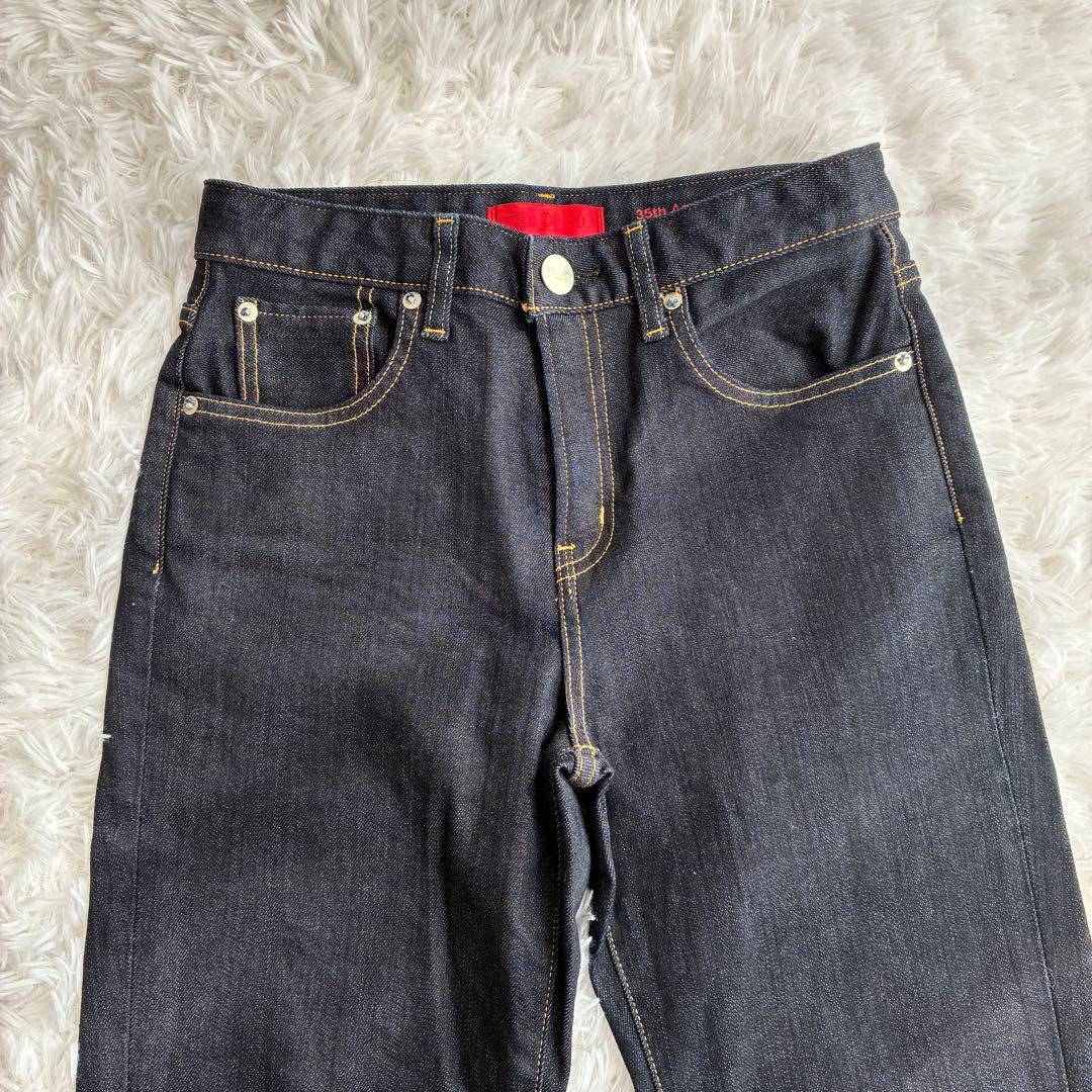 希少美品35周年✨️REDCARD カジュアル ストレッチ テーパードデニム 24