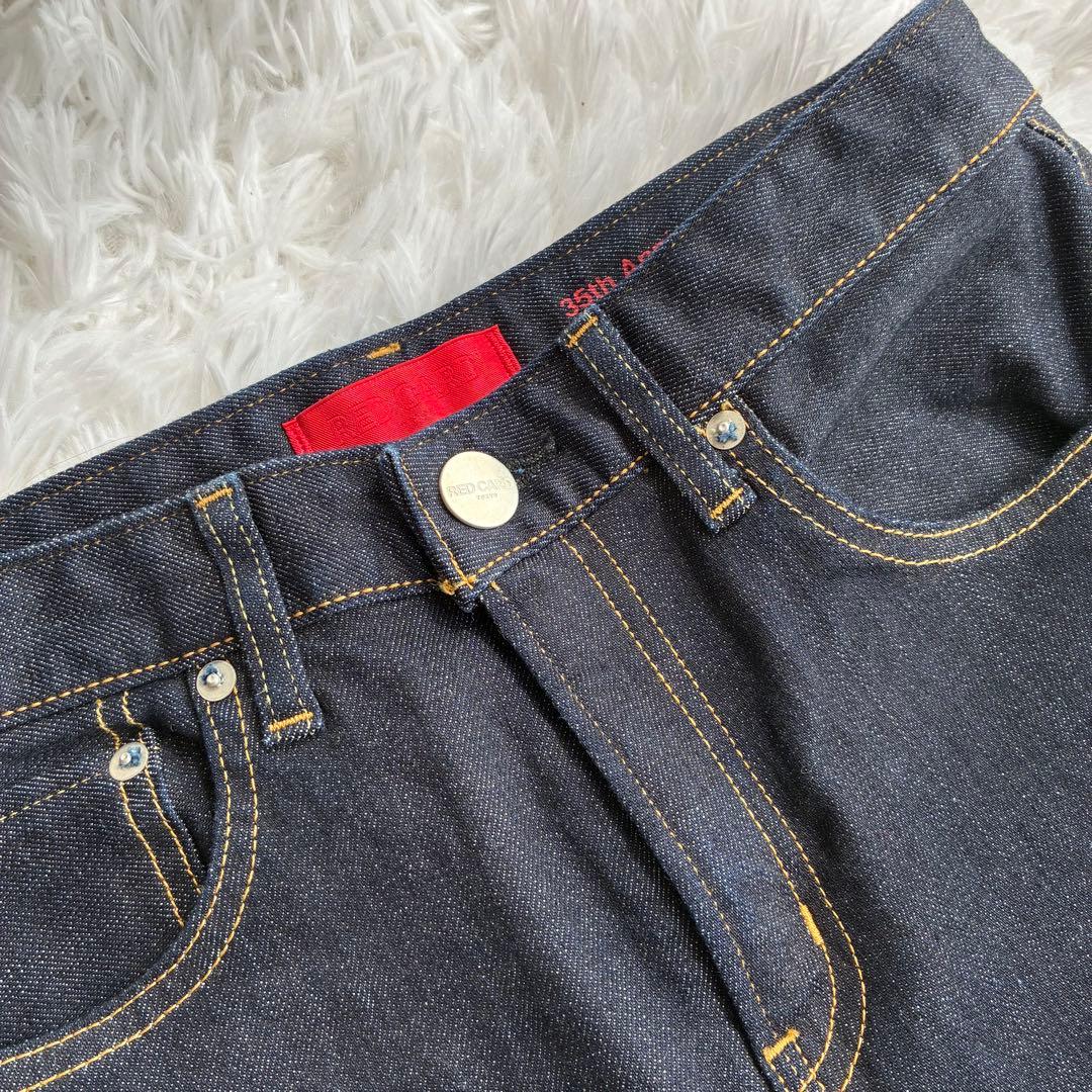 希少美品35周年✨️REDCARD カジュアル ストレッチ テーパードデニム 24