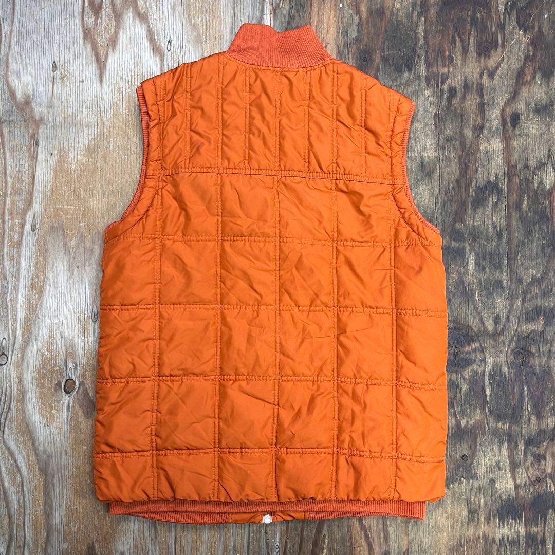 00s NIKE キルティング ベスト ハイネック オレンジ Y2K 中綿