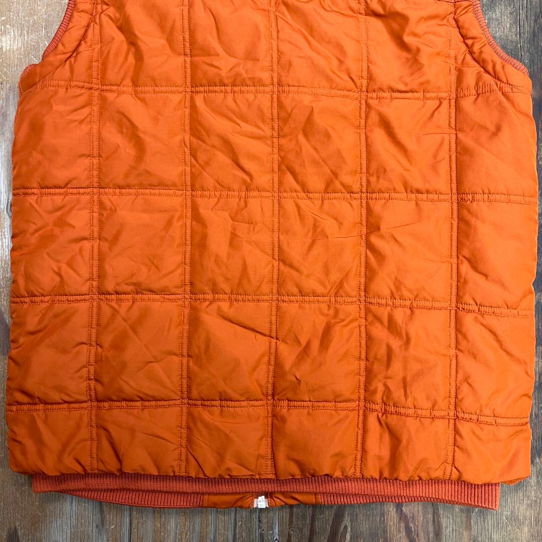 00s NIKE キルティング ベスト ハイネック オレンジ Y2K 中綿