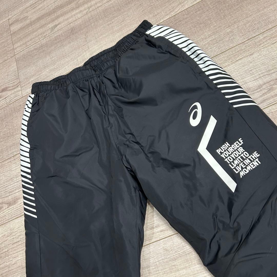 アシックス ウインドブレーカー M 上下 セットアップ asics 裏トリコット