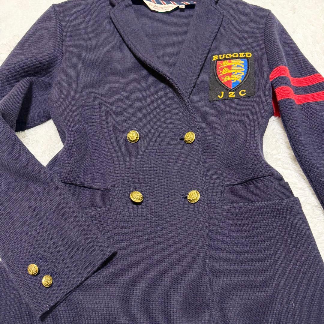 the rugged clothing ウールジャケット 金ボタン 紺 ワッペン