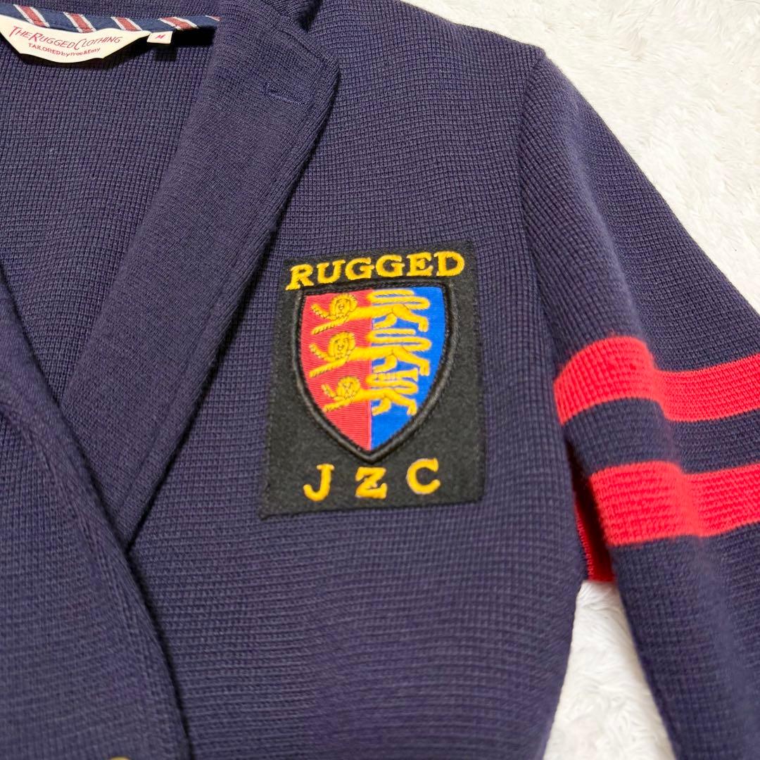 the rugged clothing ウールジャケット 金ボタン 紺 ワッペン