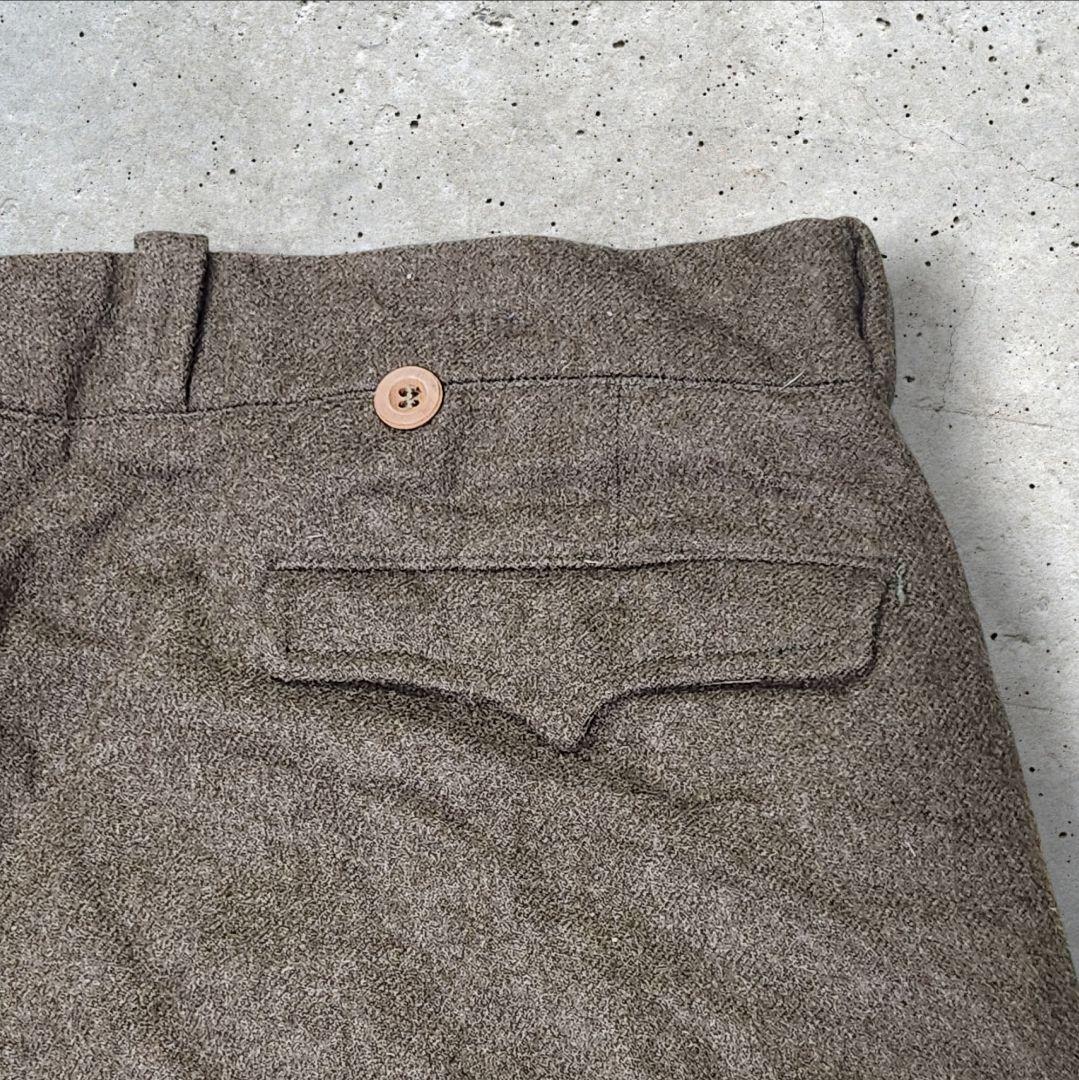 実物 状態良好 フランス軍 50s M52 ウールトラウザーズパンツ
