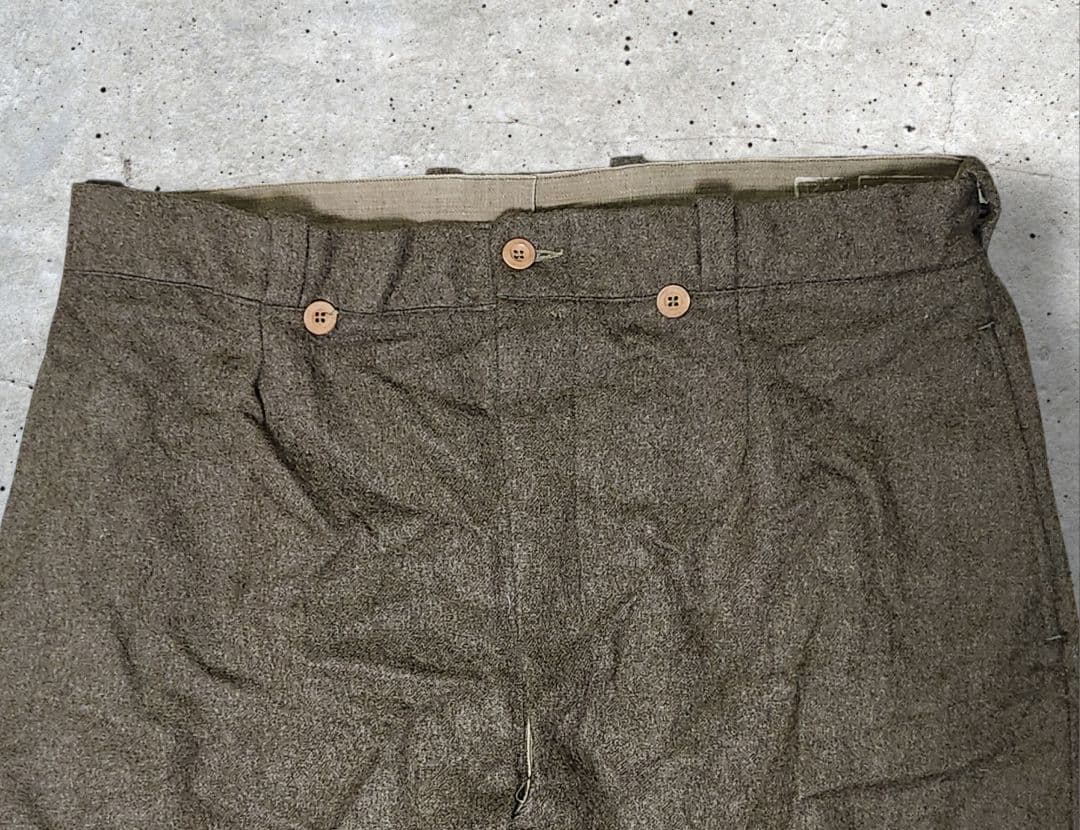 実物 状態良好 フランス軍 50s M52 ウールトラウザーズパンツ