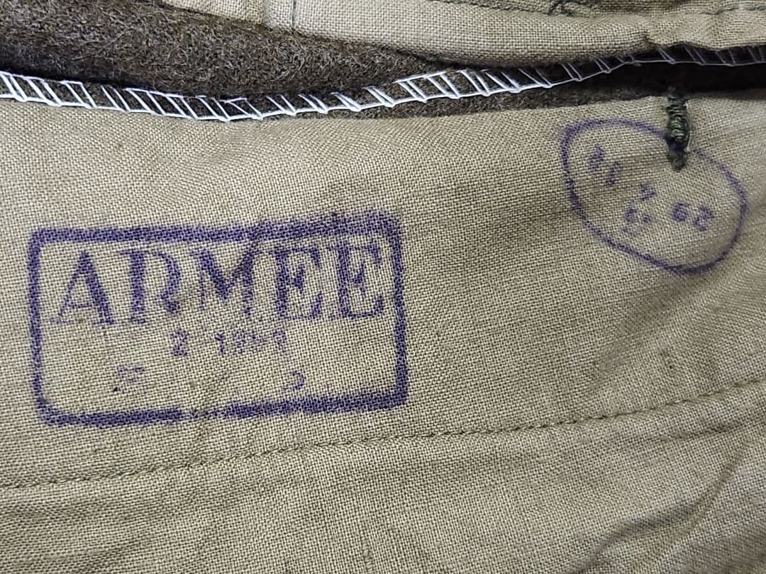 実物 状態良好 フランス軍 50s M52 ウールトラウザーズパンツ