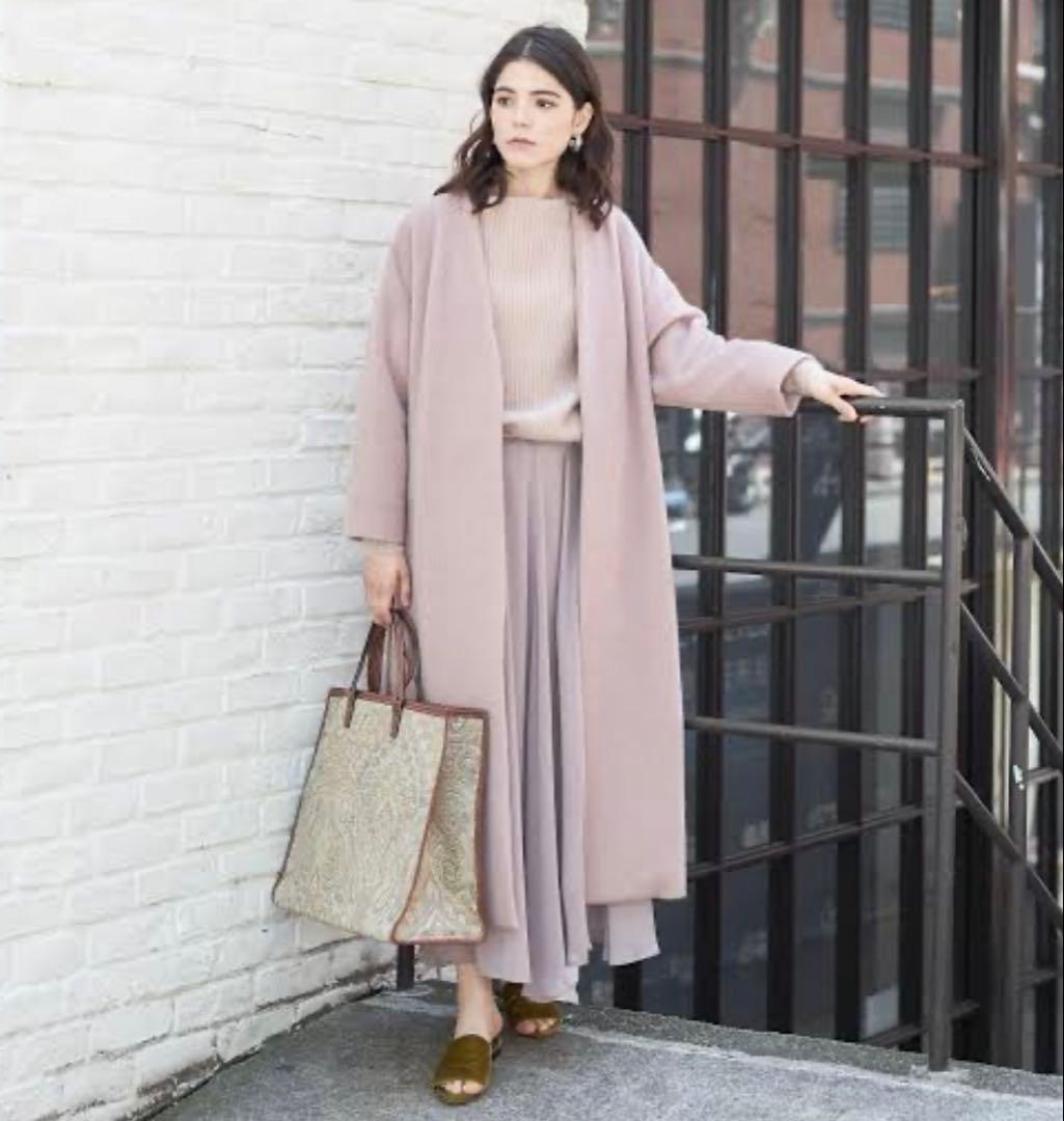 ✨美品✨ウィムガゼット　モヘヤ混ガウンコート　大草直子さん監修　ベルト付　日本製