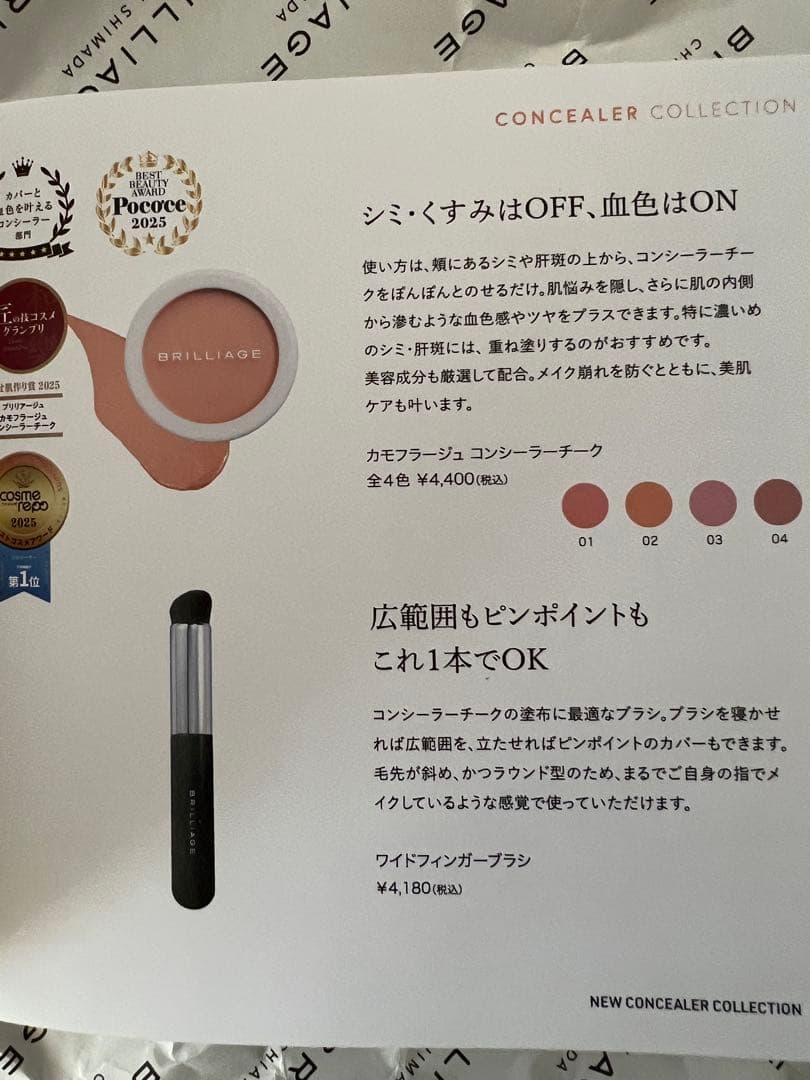 エ*ミ様 BRILLIAGE 新色03 カモフラージュコンシーラーチーク