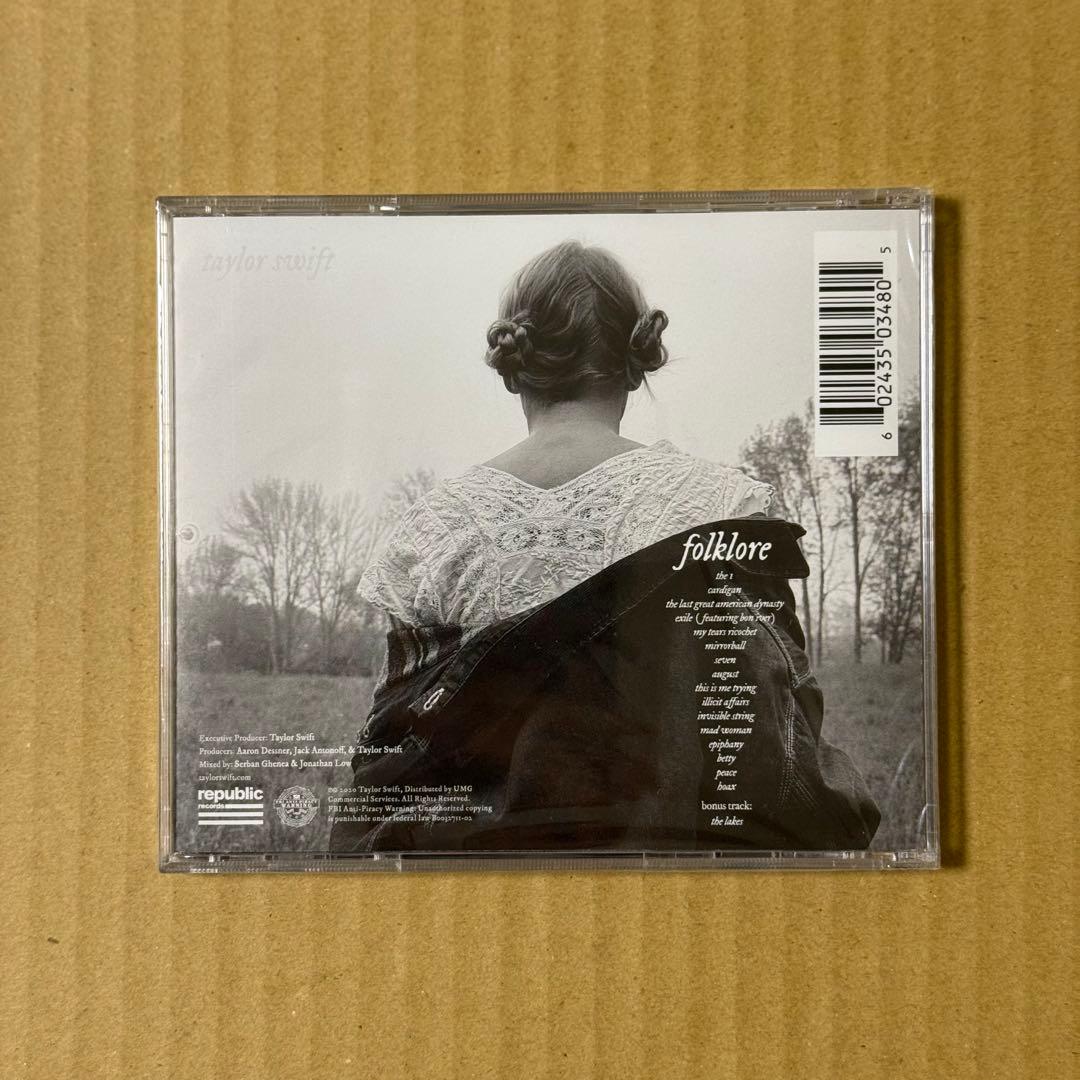 【新品未開封】直筆サインCD Taylor Swift Folklore