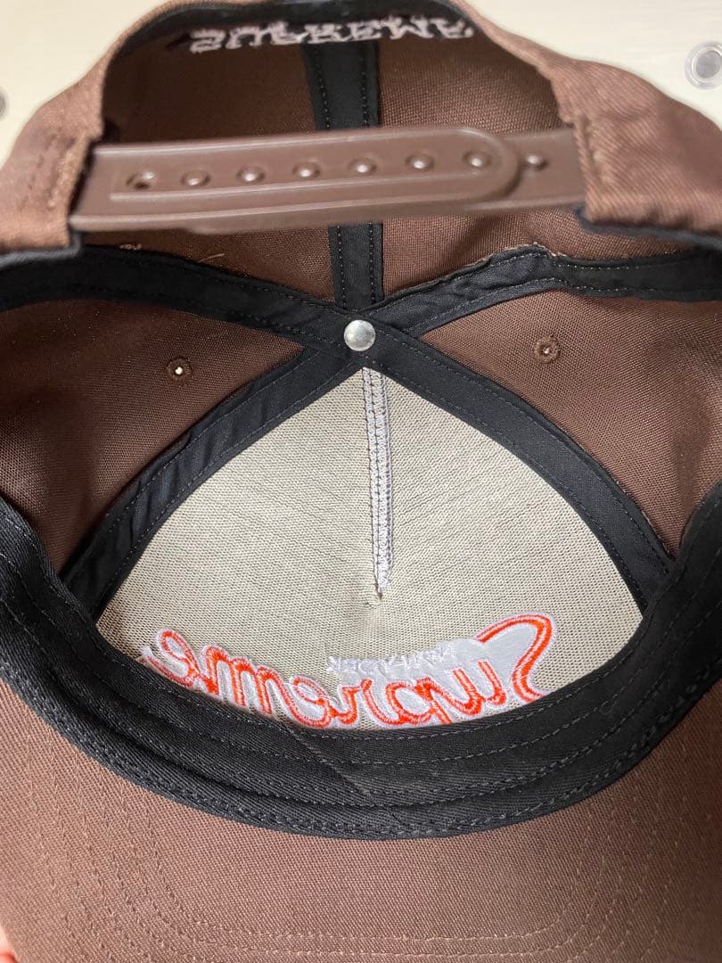 Supreme NEW YORK キャップ ブラウン