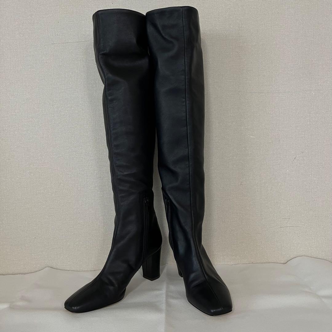 極美品【DIANA/ダイアナ】ニーハイブーツ ロングブーツ　ファスナー付き