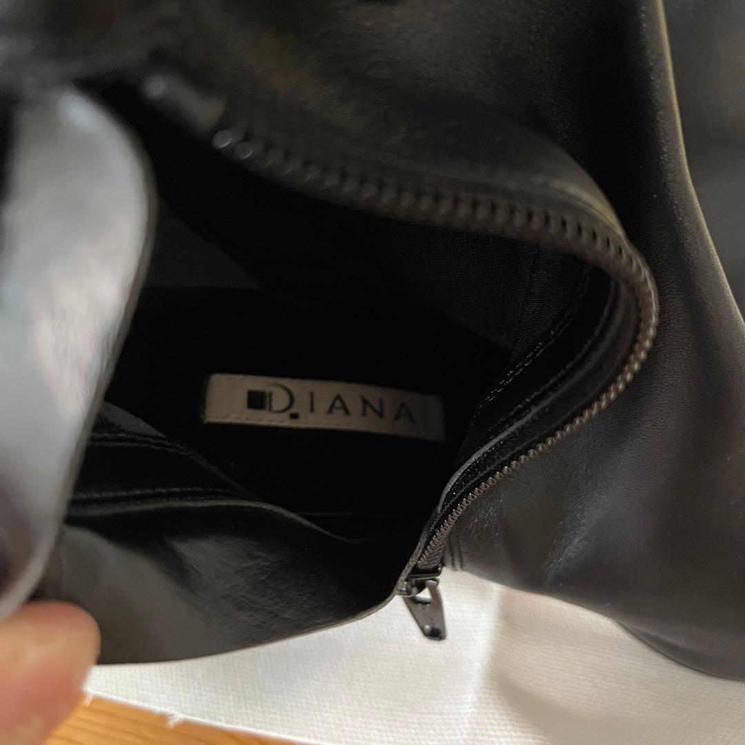 極美品【DIANA/ダイアナ】ニーハイブーツ ロングブーツ　ファスナー付き
