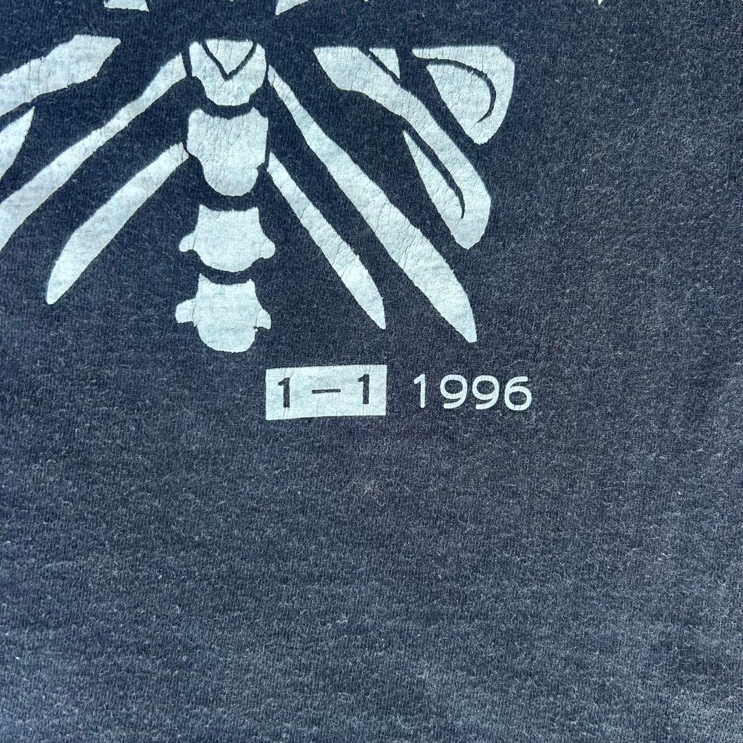 「鬼フェード」 Bone 人体骨格 Tee 90s ブラック オリジナル 希少