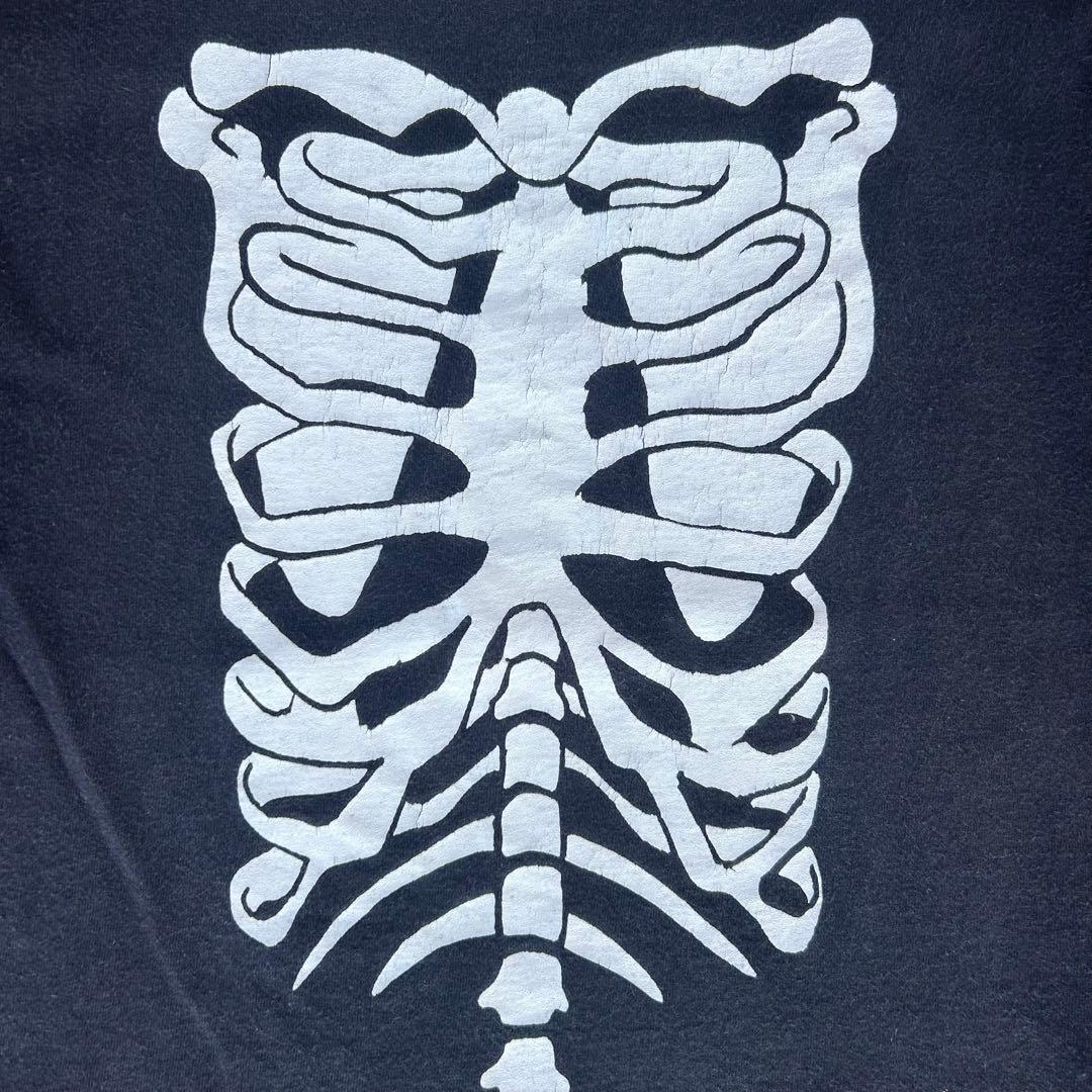 「鬼フェード」 Bone 人体骨格 Tee 90s ブラック オリジナル 希少