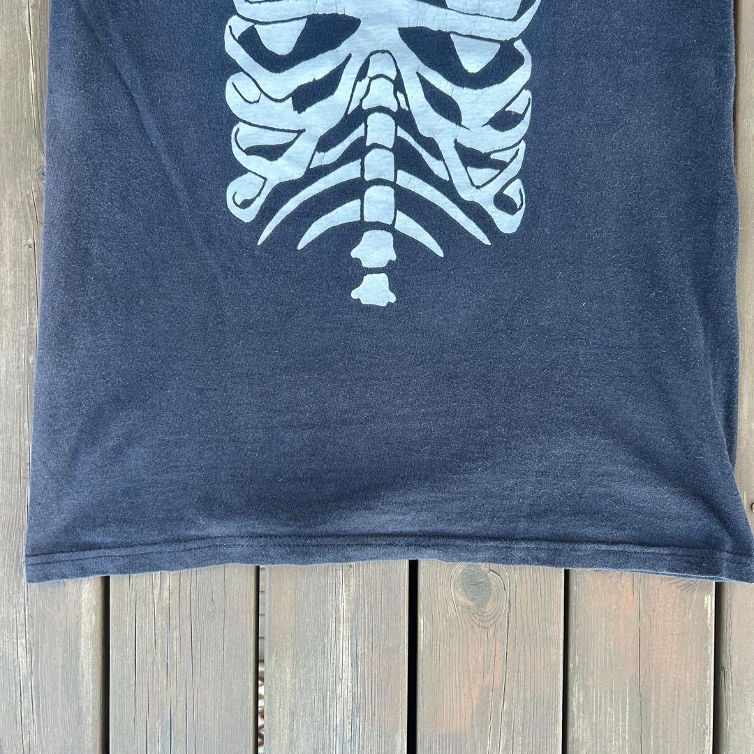 「鬼フェード」 Bone 人体骨格 Tee 90s ブラック オリジナル 希少